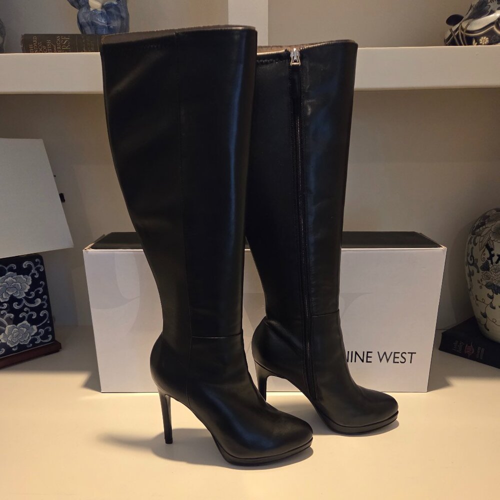 Nine West Black Heeled Boots
